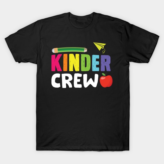 Kindergarten Teacher T-Shirt Kinder Crew First Day Of School T-Shirt by blacks store